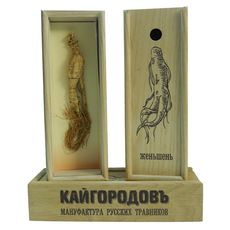 Сухой корень женьшеня в магазине травника Кайгородова